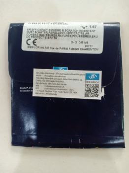 Mắt kính Essilor Crizal Sapphire Blue UV 1.67